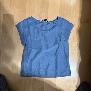 Forever 21 blue short sleeve shirt with pocket.